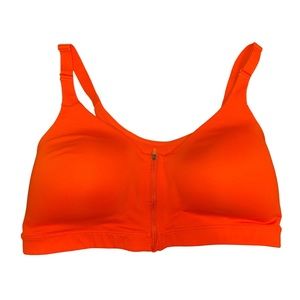 High-Support PowerSoft Zip-Front Sports Bra for Women 38DD